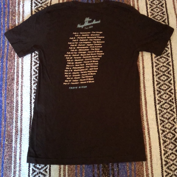 Troye Sivan 2016 Blue Neighborhood Concert Tour Tee Shirt - Picture 9 of 12